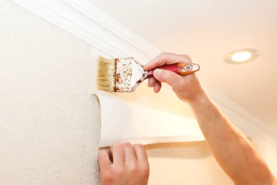 Pose de papier peint à Saint-Diéry — revêtements muraux et toiles de verre